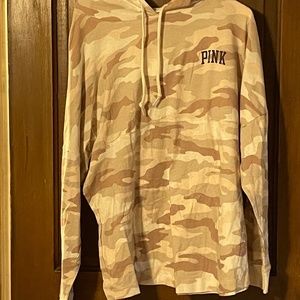 Victorias Secret PINK xl hooded long sleeved t shirt